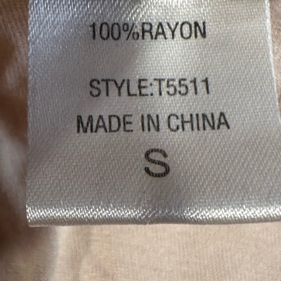 Daytrip Women’s Small Beige Sequin Floral Top Bubble Hem Retro Chic (flawed) - Picture 8 of 9